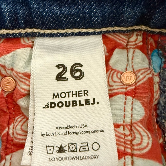 BRAND NEW MOTHER X LA DoubleJ The Tune Up Maven Sneak Jean in Middle Child Sz 26 - Picture 11 of 17
